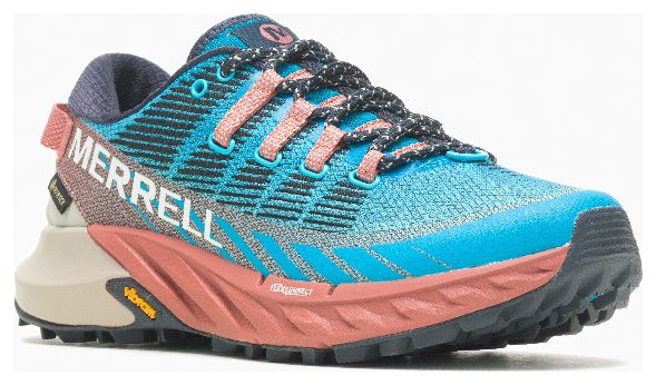 Merrell Agility Peak 4 Gore-Tex Damen Trailrunning-Schuhe Blau/Pink