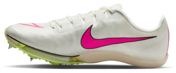 Nike Air Zoom Maxfly Unisex White Pink Yellow Track &amp; Field Shoe