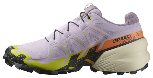 Salomon Speedcross 6 Violet Geel Dameshardloopschoenen