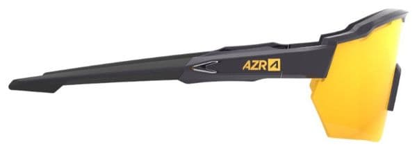 Occhiali AZR Race RX Black Clearcoat / Gold Hydrophobic Lens