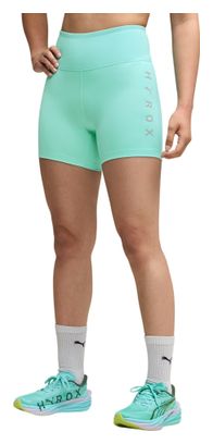 Pantaloncini da ciclismo Puma x Hyrox Essentials verdi da donna