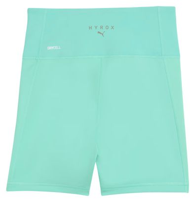 Pantaloncini da ciclismo Puma x Hyrox Essentials verdi da donna