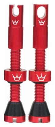 Válvulas sin cámara de 60 mm de Peaty&#39;s x Chris King MK2 rojas