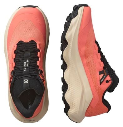 Chaussures Trail Salomon Ultra Glide 3 Corail Femme