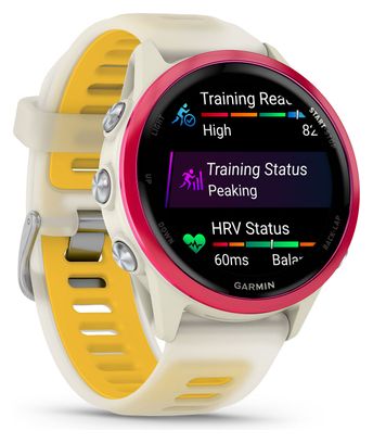 Garmin Forerunner 570 GPS Horloge - 42 mm Roze Aluminium Beige