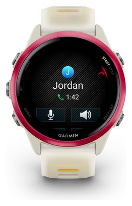 Garmin Forerunner 570 GPS Horloge - 42 mm Roze Aluminium Beige