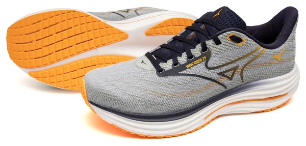 Mizuno Wave Rider 29 Men's Running Shoes, Gray/Orange | Alltricks.com
