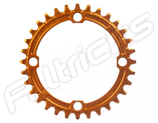 Hope Retainer 104 BCD Narrow Wide Chainring for Shimano 12S Drivetrains Orange