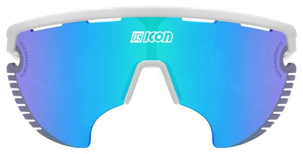 Scicon Sports Aerowing Lamon Lunettes De Soleil De Performance Sportive (Multimirror Bleu Scnpp/Luminosité Blanche)