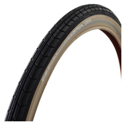 CST Pneu extérieur Tradition 28 x 1.75 Noir/Crème avec lignes réfléchissantes