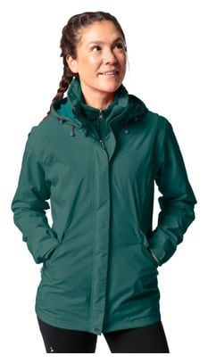 Vaude Rosemoor Dames 3-in-1 Jas Groen