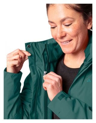 Vaude Rosemoor Dames 3-in-1 Jas Groen