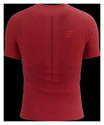 Maillot manches courtes Compressport Racing Rouge 