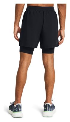Under Armour Launch 5inch 2-in-1 Shorts Zwart Heren