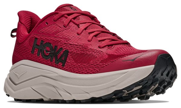 Hoka Challenger 8 Red Men's Trail Running Shoes