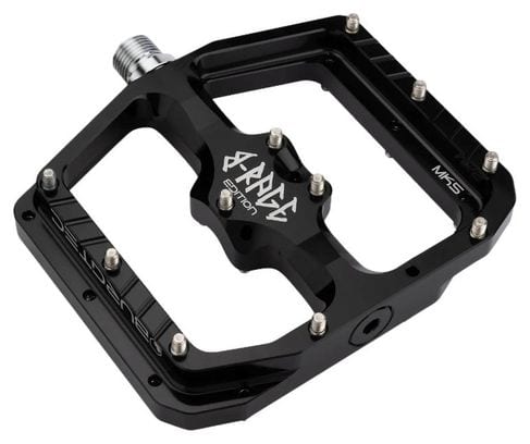 Paires de Pédales Plates Burgtec Penthouse Flat MK5 B-Rage Edition Pedals - Noir