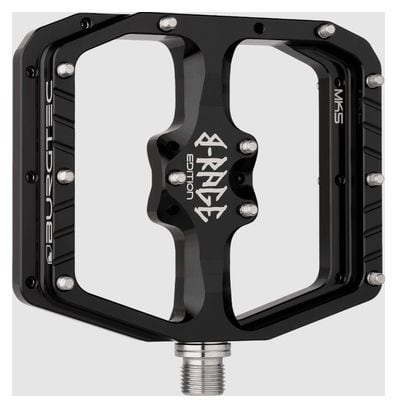 Coppia di pedali piatti Burgtec Penthouse Flat MK5 B-Rage Edition - Nero