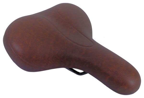 selle de vélo 25 x 21 cm élastomère brun foncé