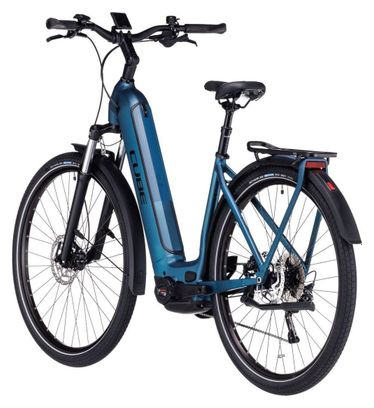 Vélo de Ville Électrique Cube Kathmandu Hybrid One 750 Easy Entry Shimano Deore 10V 750 Wh 700 mm Bleu 2024