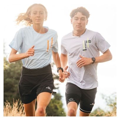 T-Shirt Running BV Sport Light Gris/Vert Unisexe