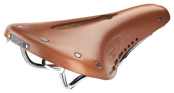 Brooks B17 Carved Short Saddle Honey