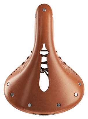 Brooks B17 Carved Short Saddle Honey