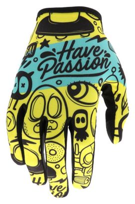 Evolve Passion Handschuhe Türkisblau / Gelb