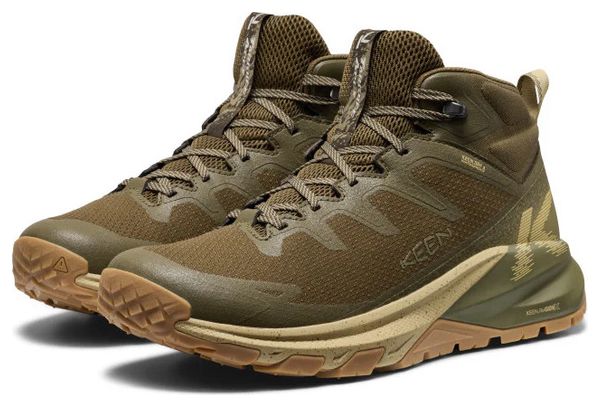 Scarpe da trekking Keen Targhee Apex Mid WP verde da uomo 