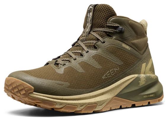 Scarpe da trekking Keen Targhee Apex Mid WP verde da uomo 
