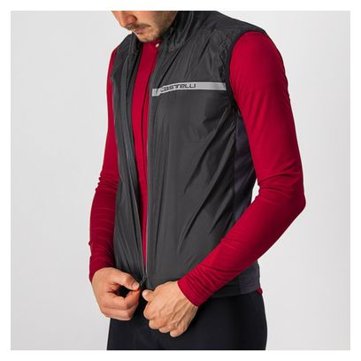 Chaleco <strong>Squadra</strong> <strong>Stretch </strong>Castelli Negro / Gris