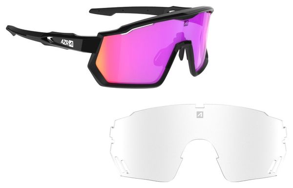 AZR Pro Race RX Set Zwart Roze Scherm + Helder Scherm