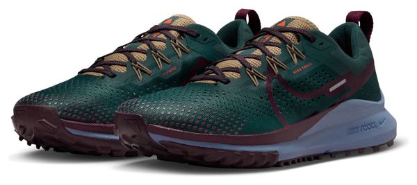 Chaussures de Trail Running Nike React Pegasus Trail 4 Vert Rouge