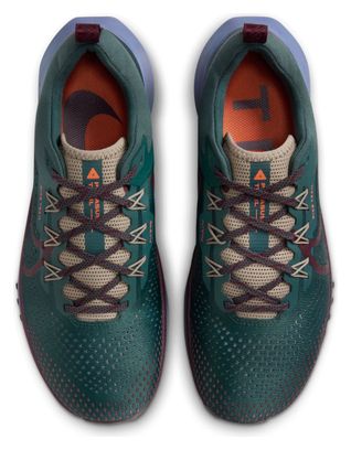 Chaussures de Trail Running Nike React Pegasus Trail 4 Vert Rouge