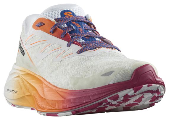 Chaussures Running Salomon Aero Glide 2 Blanc Orange Violet Homme