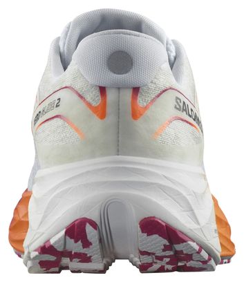 Chaussures Running Salomon Aero Glide 2 Blanc Orange Violet Homme