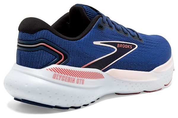 Chaussures Running Brooks Glycerin GTS 21 Bleu Rose Femme