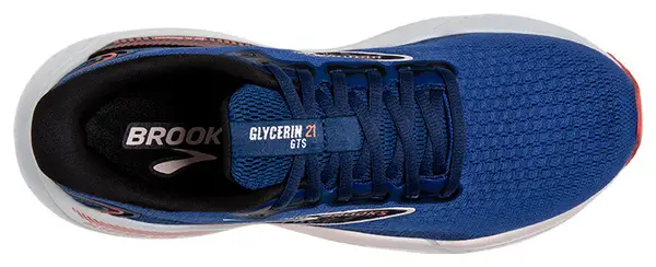 Chaussures Running Brooks Glycerin GTS 21 Bleu Rose Femme