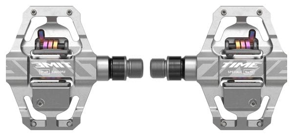 Time Speciale 10 Small Clipless Pedals Raw Aluminum Silver