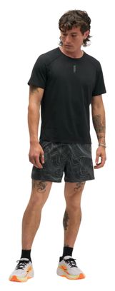 Short Hoka Glide 5in Gris Homme