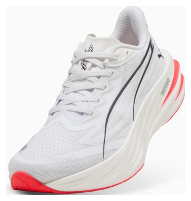 Chaussures Running Puma Deviate Pure Nitro Blanc/Rouge Femme