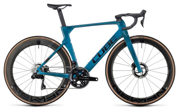 Cube Litening Aero C:68X SLT Rennrad Shimano Dura-Ace Di2 12S 700 mm Prizm Blue Teal 2024