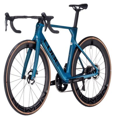 Cube Litening Aero C:68X SLT Bicicleta de carretera Shimano Dura-Ace Di2 12S 700 mm Prizm Azul Teal 2024