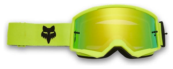 Masque VTT Fox Main Jaune fluo