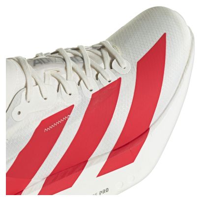 ★Adidas★Adizero Adios Pro 4 Off White Semi Lucid Red★ Adidas Adizero Adios Pro 4 Men's Off White/Better Scarlet