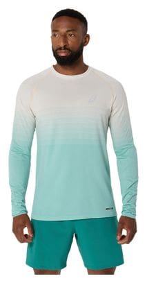 Maglia a maniche lunghe Asics Seamless Beige/Verde Uomo