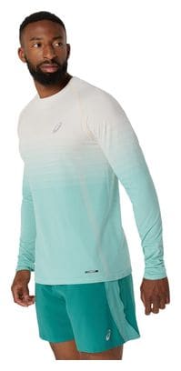 Maglia a maniche lunghe Asics Seamless Beige/Verde Uomo