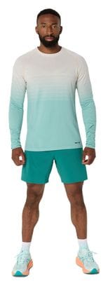 Maglia a maniche lunghe Asics Seamless Beige/Verde Uomo