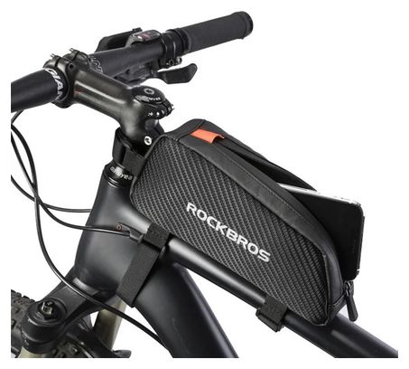 Sacoche de guidon de vélo réfléchissante 1L noir