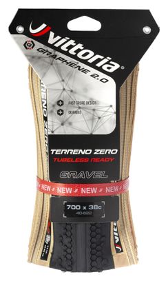 Reifen Vittoria Terreno 700c Zero Graphene G2.0 Tubeless Ready TNT Hellbraun