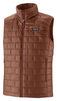 Heren rood Patagonia Nano Puff mouwloos donsjack